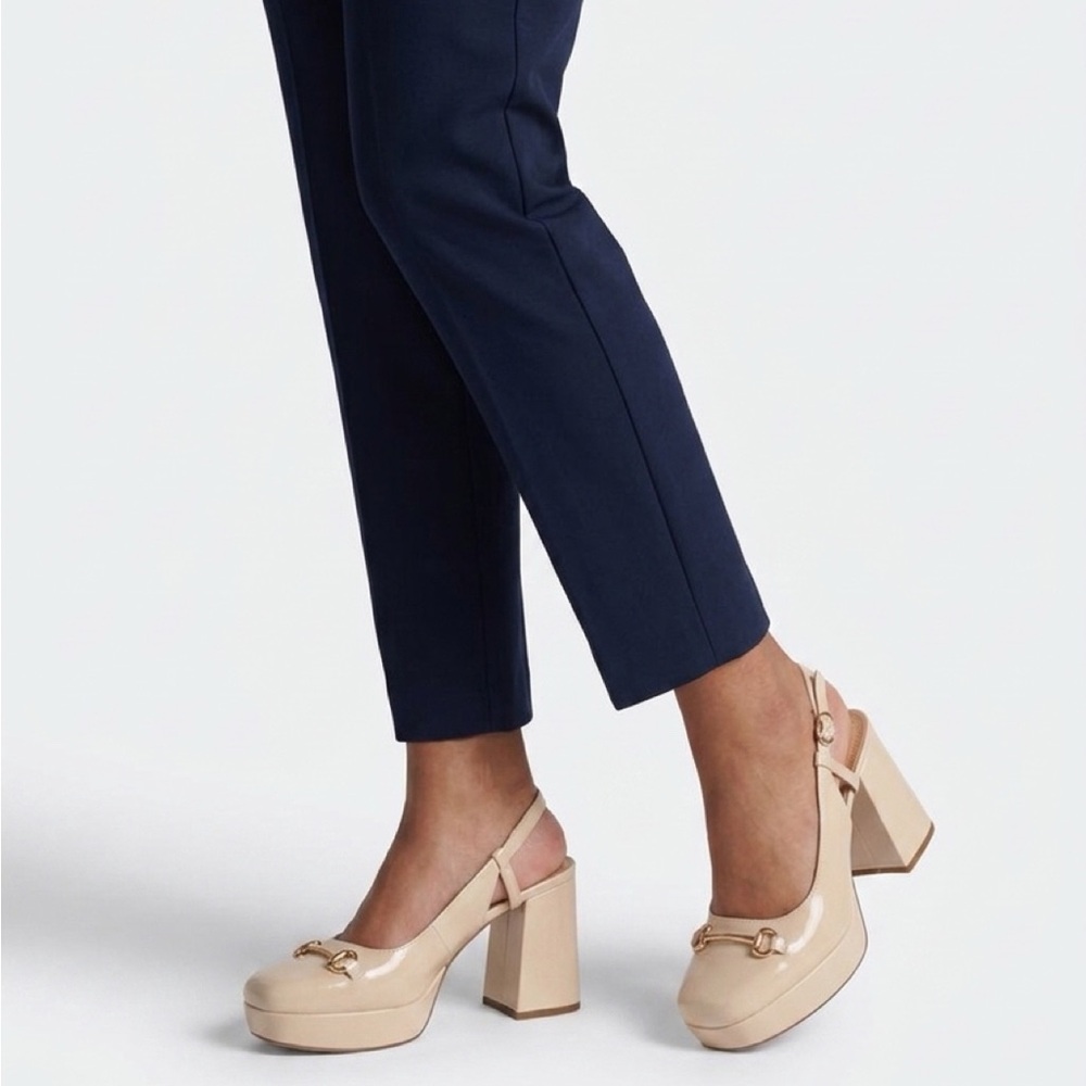 Comfort Est 1946 Elegant Cream Platform Heels